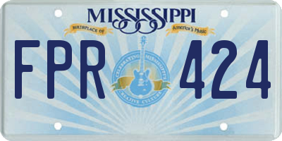 MS license plate FPR424