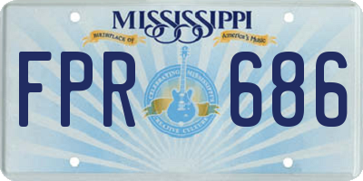 MS license plate FPR686