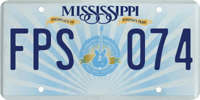 MS license plate FPS074