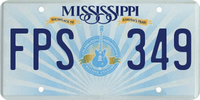 MS license plate FPS349