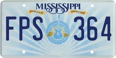 MS license plate FPS364