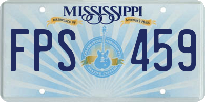 MS license plate FPS459