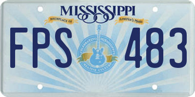 MS license plate FPS483
