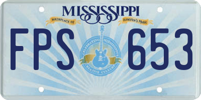 MS license plate FPS653