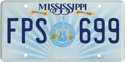 MS license plate FPS699