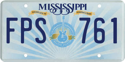 MS license plate FPS761