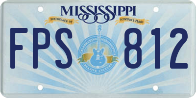 MS license plate FPS812