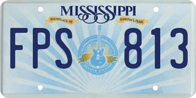 MS license plate FPS813