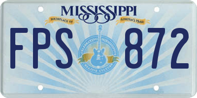 MS license plate FPS872