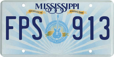MS license plate FPS913