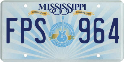 MS license plate FPS964