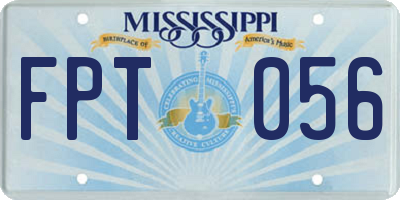 MS license plate FPT056