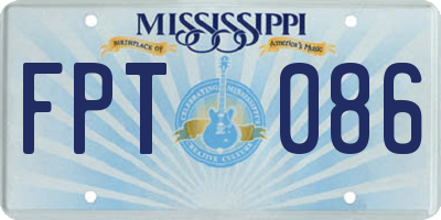 MS license plate FPT086