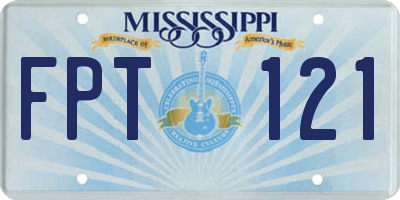 MS license plate FPT121