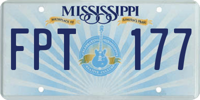 MS license plate FPT177