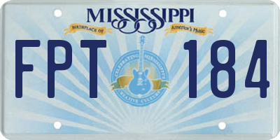 MS license plate FPT184
