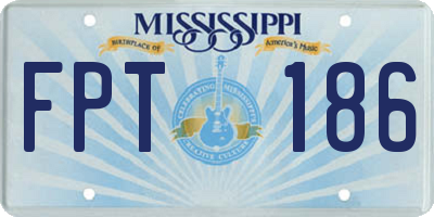 MS license plate FPT186