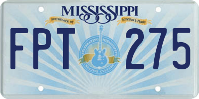 MS license plate FPT275