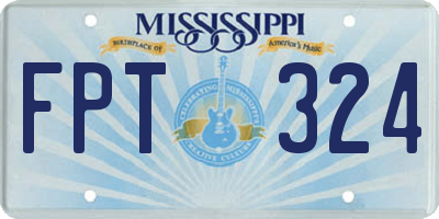 MS license plate FPT324