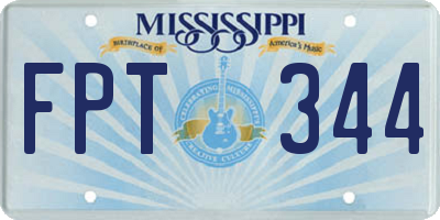 MS license plate FPT344