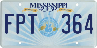 MS license plate FPT364