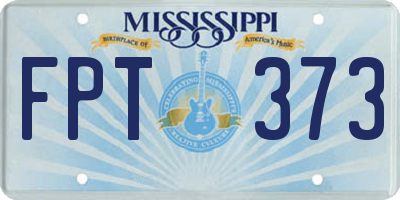 MS license plate FPT373
