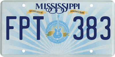 MS license plate FPT383