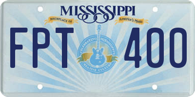 MS license plate FPT400