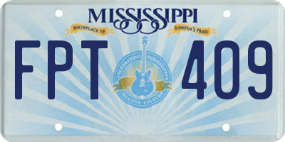 MS license plate FPT409