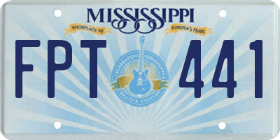 MS license plate FPT441