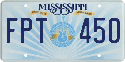 MS license plate FPT450