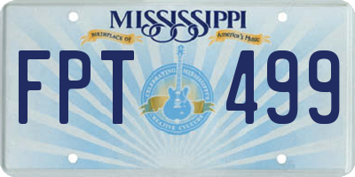 MS license plate FPT499