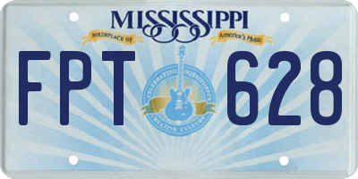 MS license plate FPT628