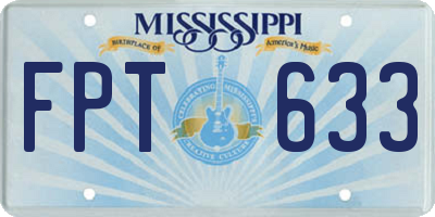 MS license plate FPT633