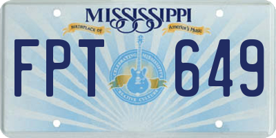 MS license plate FPT649