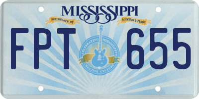 MS license plate FPT655