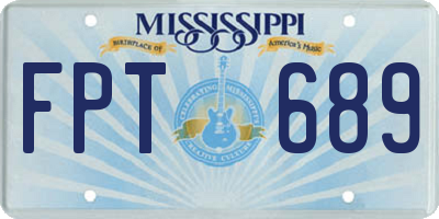 MS license plate FPT689