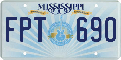 MS license plate FPT690
