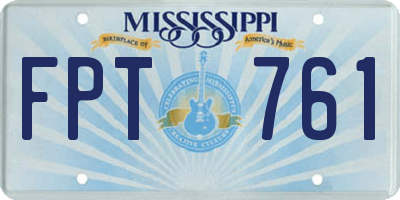 MS license plate FPT761