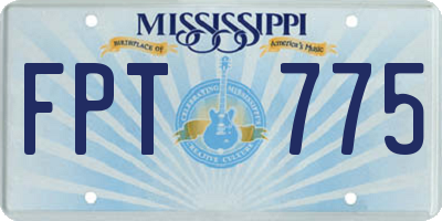 MS license plate FPT775