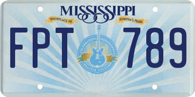 MS license plate FPT789