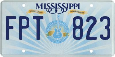MS license plate FPT823
