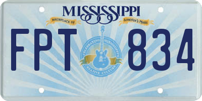 MS license plate FPT834