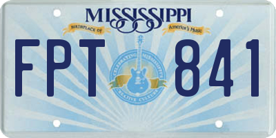 MS license plate FPT841
