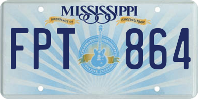 MS license plate FPT864