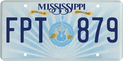 MS license plate FPT879