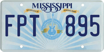 MS license plate FPT895
