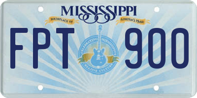 MS license plate FPT900