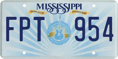 MS license plate FPT954