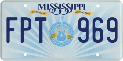 MS license plate FPT969